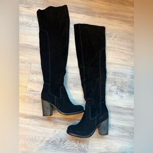 Kelsi Dagger Brooklyn Logan Black Over The Knee Boots (7.5)
